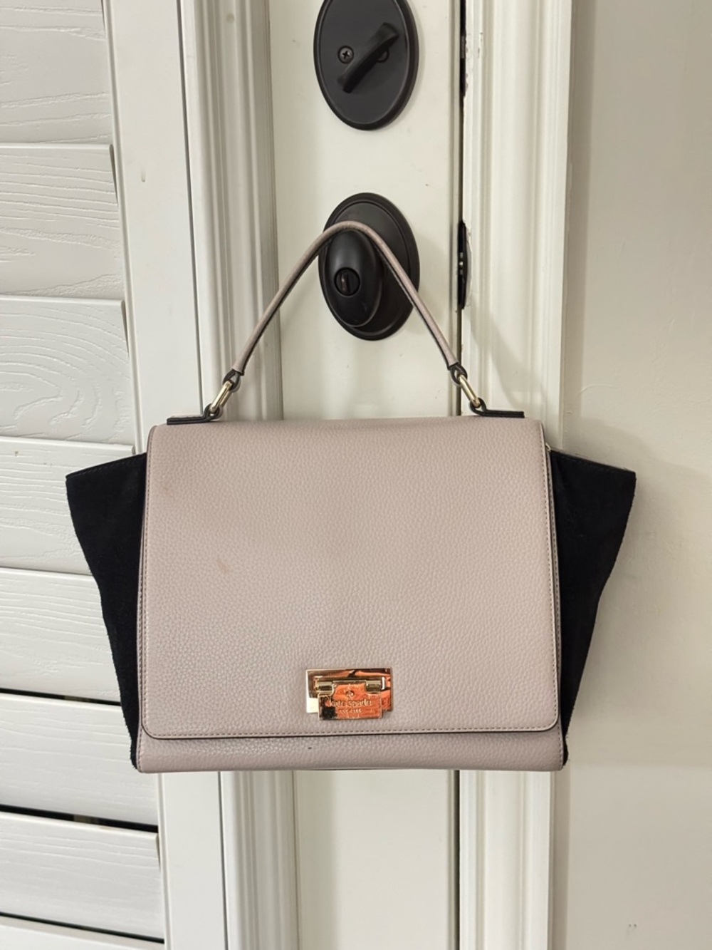 Kate Spade Magnolia Park Laurel Leather Suede Satchel